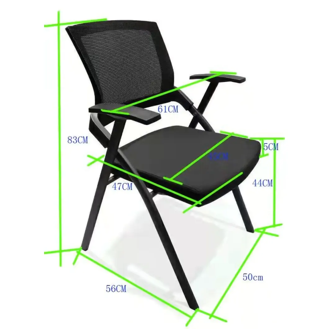 Kursi Pelatihan Lipat Kantor Jaring Unik Modern Foshan Kualitas Tinggi Murah Harga Kursi Pertemuan