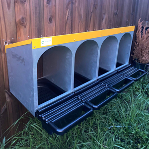 Nido de Gallina de Acero Galvanizado con 4 Orificios, Nido de Puesta para Aves de Corral, Fácil de Limpiar, Nido Automático para Gallinero - Product Image 2
