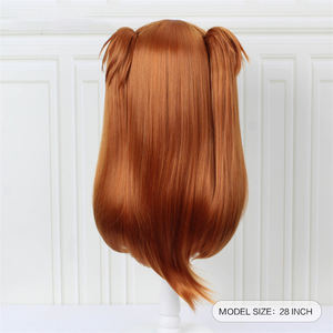 Soryu Asuka Cos Anime parrucca <span class=keywords><strong>Neon</strong></span> <span class=keywords><strong>Genesis</strong></span> Evangelion doppia coda di cavallo parrucca esportazione - Product Image 2