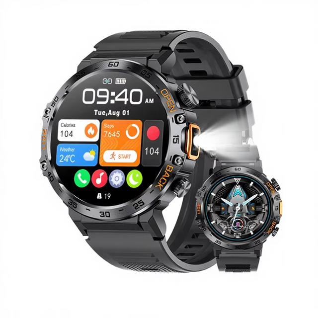 New Business for Calling Life Waterproof Smartwatch with Heart Rate Monitoring Sports Tracking Music Playback Flashlight