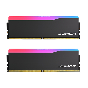 JUHOR DDR5 RGB 5600MHz 32GB/16GB * 2 <span class=keywords><strong>RAM</strong></span> DIMM 1.25V memori kompatibel <span class=keywords><strong>Intel</strong></span> I5 Laptop PC kinerja tinggi membangun stok ECC - Product Image 1