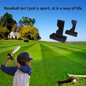 <b>Wall</b> Mount Premium Bamboo Baseball Bat Display 2 Pairs Natural Baseball Bat Holder - Product Image 4