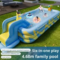 Verdickter faltbarer Außen spiel pool Großer aufblasbarer Pool für den Heimgebrauch PVC-PC-Material für Kinder Neugeborene