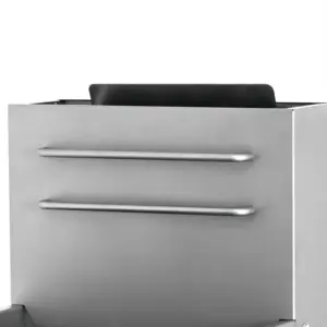 Friggitrice commerciale da cucina professionale OEM friggitrice a gas naturale autoportante in acciaio inossidabile friggitrice commerciale per ciambelle di pollo