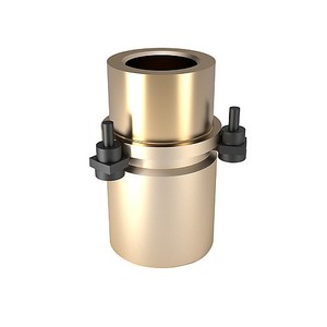 Casquillo guía con bridas y diseño de retención de jaula para conjuntos de pilares guía - Product Image 1