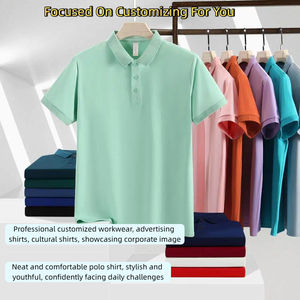 Polo pour hommes à <span class=keywords><strong>prix</strong></span> d'usine, faible MOQ, avec logo imprimé promotionnel, polos unisexes pour femmes et hommes, polos de couple - Product Image 6