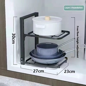 Nhiều lớp gang nhà bếp tổ chức thiết kế đặc biệt bồn rửa Tủ lưu trữ cho nhà Nồi Giá cho đồ ăn - Product Image 5