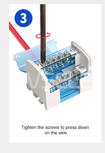 Hộp nối với nắp trong suốt 207 211 215 407 411 415 Din Rail busbar phân phối khối - Product Image 4