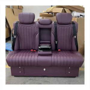 เตียงโซฟาหนัง VIP ปรับได้ที่นั่งในรถ <span class=keywords><strong>Volkswagen</strong></span> Multivan <span class=keywords><strong>Caravelle</strong></span> ใช้ได้กับสปรินเตอร์รถตู้วีโต - Product Image 6