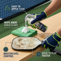 Nettoyant en mousse pour raquette de pickleball TASPO, augmente la friction pour un meilleur contrôle et une meilleure rotation, accessoire de nettoyage professionnel pour raquette