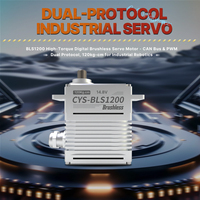 Dual Signal CAN PWM Communication Servo CYS-BLS1200 120kg IP67 Waterproof All Aluminum Automation DIY Parts