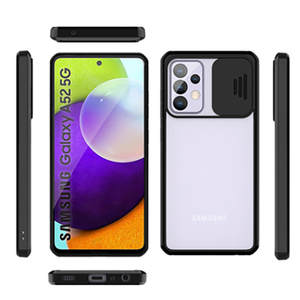 Fenêtre coulissante acrylique + coque de téléphone portable TPU conception de curseur lentille résistante aux rayures PC dur pour Samsung Galaxy <span class=keywords><strong>A12</strong></span> A32 <span class=keywords><strong>A52</strong></span> - Product Image 2