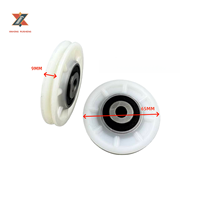 Pièces d'ascenseur de conception industrielle S8/S200/K300/S400, poulie de câble en acier de 64 mm/47 mm pour les portes de hall d'ascenseur d'hôtels et de villas