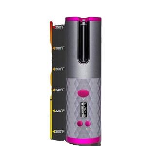 Fer à friser électrique automatique sans fil en céramique PTC avec affichage de la température LCD et 6 minuteurs - Product Image 3