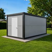 Casa Contenedor Plegable Directa de Fábrica 20ft 40ft, Cabaña Prefabricada para Granja, Caseta de Guardia de Plegado Rápido, Almacenamiento Compacto de Acero Aislado
