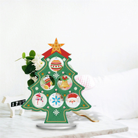 Bricolage plein diamant peinture décoration de table art travail cadeau de Noël peinture arbre de Noël BJP07