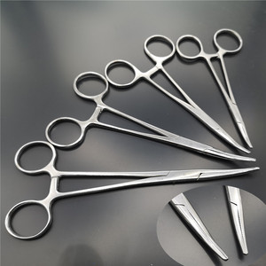 Pinzas Hemostáticas de Acero Inoxidable Pulun de 12.5 cm, 14 cm, 16 cm y 18 cm con Punta Recta y Curva para Extraer Anzuelos de Pesca y Cuidado de Mascotas - Product Image 3