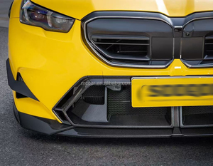 Materiale superiore stile quadrato in fibra di carbonio M5 paraurti anteriore auto Canard Splitter rifiniture per BMW M5 G90 G99 - Product Image 3