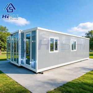 Nouvelle conception de maison conteneur préfabriquée extensible de 40 pieds ou 20 pieds, 1, 2, 3, 4 ou 5 chambres, maison mobile pliable, logement annexe - Product Image 1