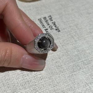 แหวนเงินแท้ S925 ดีไซน์เปิด ประดับเพชรซิร์คอน วินเทจ ขัดเงา ฝังเพชรซิร์คอน เรียบง่าย ทันสมัย ชุบทอง 18K ดีไซน์เฉพาะตัว - Product Image 4