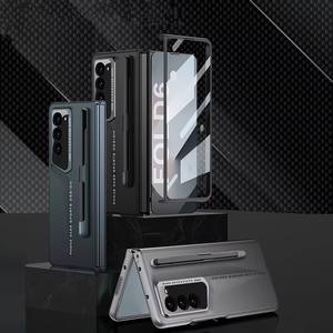 Fundas DE PROTECCIÓN DE PANTALLA integradas con película de diseño de hoja ultrafina para Samsung <span class=keywords><strong>Z</strong></span> Fold6 cubierta a prueba de golpes de plástico duro - Product Image 5