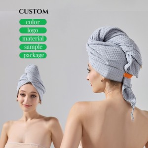 Vente chaude doux rapide absorbant grande gaufre <span class=keywords><strong>cheveux</strong></span> <span class=keywords><strong>serviette</strong></span> Wrap pour les femmes <span class=keywords><strong>cheveux</strong></span> <span class=keywords><strong>bouclés</strong></span> séchage <span class=keywords><strong>serviette</strong></span> personnalisé séchage rapide Turban <span class=keywords><strong>serviette</strong></span> - Product Image 1