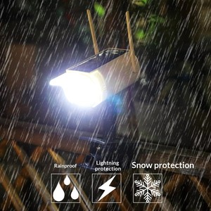 Caméra de surveillance <span class=keywords><strong>solaire</strong></span> factice avec lumière de sécurité extérieure pour la maison, la cour et le jardin - Product Image 2