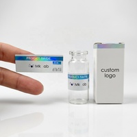 Boîte d'emballage et étiquette autocollante imperméable personnalisées VS-299 pour flacon de 3 ml, étiquette pour flacon de peptide de 3 ml et boîte pour flacon de 3 ml