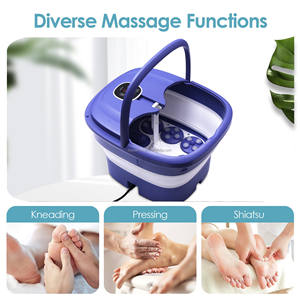 Amazon Trending Producten Inklapbare Elektrische Verwarmde Voet Spa Bad Massager Machine Met Automatische <span class=keywords><strong>Massage</strong></span> Rollers En Bubble - Product Image 6