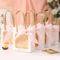 Custom Logo Printed Biodegradable Recyclable Wedding Thank You Gift Packaging Kraft Paper Gift Box with Processing Window