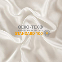 Haute qualité 114cm largeur bio mûrier soie tissu 19mm personnalisé 100% soie tissu pour vêtements femmes avec OEKO-TEX100
