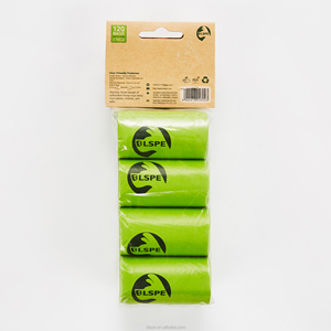 Bolsas de Basura para Excremento de Perro BLSPE, Ecológicas, Duraderas, Biodegradables, Compostables, con Aroma a Frutas, Control de Olores, Estilo Cortado, 32x22-28cm - Product Image 1