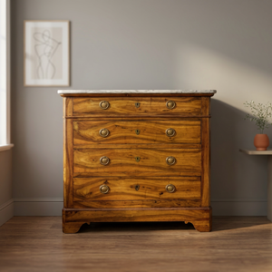 Minimalist Modern Dresser Chest Drawer Solid Wood Mahogany European Walnut Luxury Storage Bedroom Set Home Apartment Iron <b>Oak</b> - Product Image 3