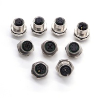 Connecteur circulaire automobile étanche IP67 en cuivre LINCONN M12, 5 broches mâle, code A/B/D, 220-250V 4A, pour capteurs de température