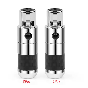 Prise audio plaquée rhodium Mini Xlr 3 broches 4 broches pour Abyss-1266 Meze Lcd2 Lcd4 DT1770 - Product Image 6