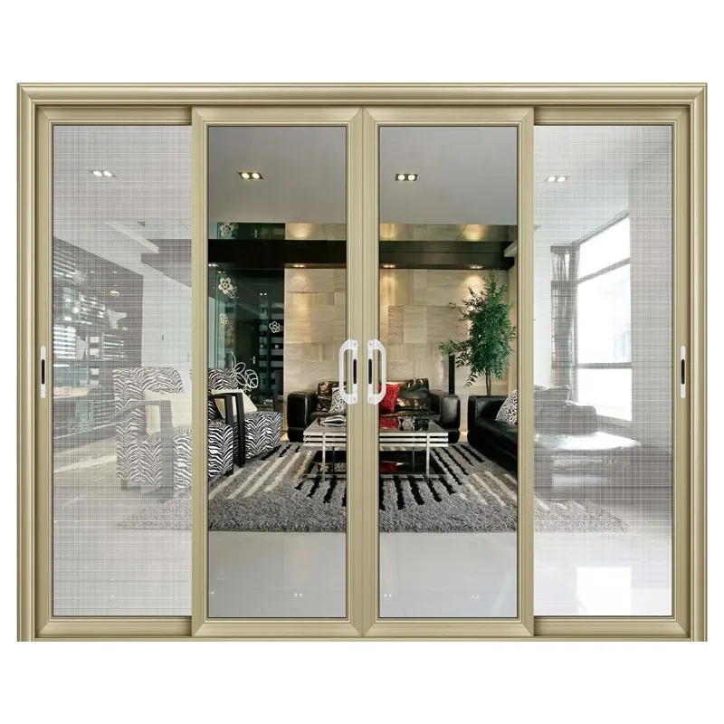 General aluminum frame glass sliding doors soundproof interior sliding barn doors