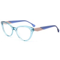 FD2057 Monture de lunettes optiques vintage élégante pour femmes, style œil de chat, en acétate fait main, logo personnalisé