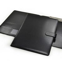 Porte-documents en cuir PU A4, classeur de documents avec logo personnalisé et fermeture magnétique, organiseur de fichiers pour l'école et le bureau