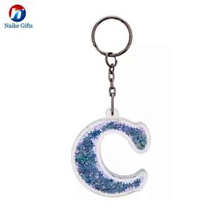 Porte-clés liquide à paillettes au design innovant pour anneau de clé - Product Image 3