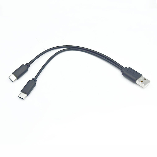 Molding Type Fast Charging 2 in 1 USB Cable Dual Micro USB C Cable Splitter Y Cable for 2 Phones Charging