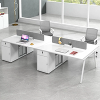 New Cheap Office Partitions Combination for Staff 2-person/single Seat Simple and Modern Office Workstation
