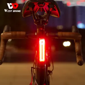 WEST BIKING 대량 구매 자전거 조명 앞뒤 사용자 정의 방향 지시등 장식 Led 안개 테일 라이트 자전거