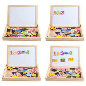 定制蒙特梭利批发木制数码造型拼图板卡通风格儿童益智绘画DIY玩具 - Product Image 2