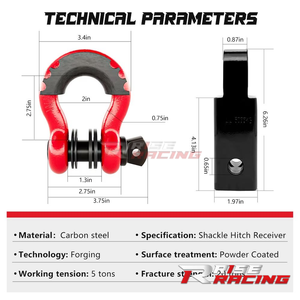 RISE Prix Abordable <span class=keywords><strong>Attelage</strong></span> Arrière Universel en Acier pour <span class=keywords><strong>Remorque</strong></span> 4x4, Pièces de Remorquage en Fer, Kits de Crochets de Remorquage pour Récepteur de <span class=keywords><strong>Remorque</strong></span> - Product Image 4