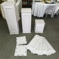 Piliers romains sculptés en PVC, très demandés, pour la décoration de mariage, supports de chemin de table et socles de mariage