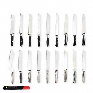 Cuchillos de Cocina de Acero Inoxidable para Diversas Necesidades, con Dos Tipos de Materiales de Mango Opcionales - Product Image 2