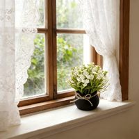 Mini fleurs artificielles en pot, 1 pièce, petit pot en plastique, décoration intérieure pour la maison, le bureau, la salle de bain, style ferme