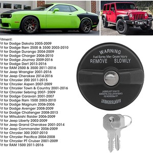 ฝาถังน้ำมัน Dodge Jeep Chrysler พร้อมกุญแจล็อค 05278655AB สีขาว อะไหล่พลาสติก - Product Image 4