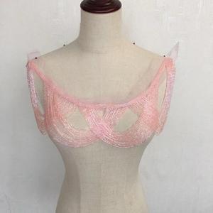 Bán buôn đính cườm tua rìa và Trims Bridal Wedding Evening DRESS Rhinestone cổ áo đường viền cổ áo đính - Product Image 3