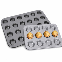 Moule à muffins antiadhésif de petite taille à 24 cavités, plateau à cupcakes, moule de cuisson